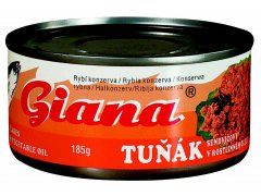 TUŇÁK kousky v oleji 185g