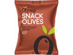 OLIVY zelené  bez pecky s chilli papričkou a bylinkami 70 g