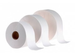 PAPÍR toal. JUMBO 2vr. bílé pr.24cm (6 rolí v sáčku)(480)