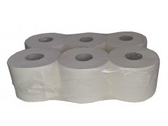 PAPÍR toal. JUMBO 2vr. bílé pr.20cm BS střed. odvin šíře 13,6cm (6 rolí v sáčku) (p192)384 PAPÍR toal. JUMBO 2vr. bílé pr.20cm BS střed. odvin šíře 13,6cm (6 rolí v sáčku) (p192)384