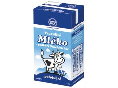 MLÉKO   POLOTUČNÉ trvanlivé 1lit.