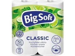 UTĚRKA papírová 2vr. kuchyňská Big soft (2ks v balení) UTĚRKA papírová 2vr. kuchyňská Big soft (2ks v balení)