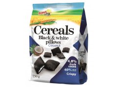 CEREÁLIE BLACK&WHITE pillows s kokos náplní 250g CEREÁLIE BLACK&WHITE pillows s kokos náplní 250g
