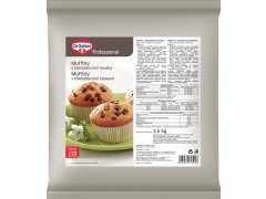 MUFFINY s čokolád.kousky 3,5kg vanilkové těsto