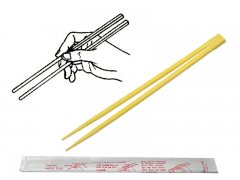 HŮLKY čínské 50 párů dřevěné bambus hyg. balené 21cm dlouhé (40)