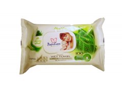 UBROUSKY vlhčené 100ks Papilion aloe vera