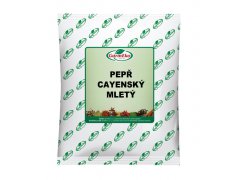 PEPŘ CAYENSKÝ mletý 500g alu sáček PEPŘ CAYENSKÝ mletý 500g alu sáček