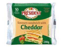 CHEDDAR Tavené plátky 200g (10x20g) CHEDDAR Tavené plátky 200g (10x20g)