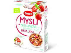 MYSLI bezlepkové jahoda a kokos 340g MYSLI bezlepkové jahoda a kokos 340g