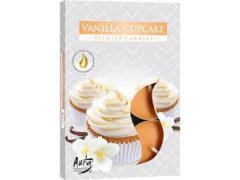 SVÍČKA čajová 6ks barevná s příjemnou vůní vanilla