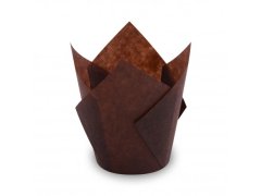 KOŠÍČEK cukrářský tulipánový hnědý 50x85mm (100ks v balení)